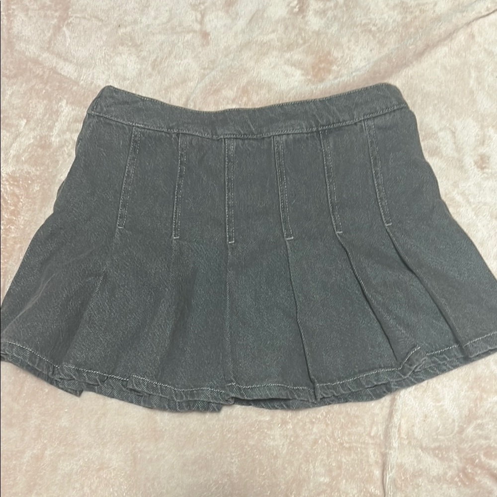 Ardene Gray Pleated Mini Skirt